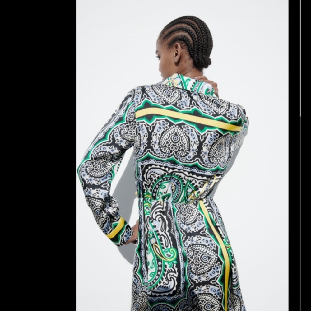 PRINTED MINI DRESS - Picture 6 of 10